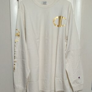 Champion Cream Long Sleeve with Gold Accents